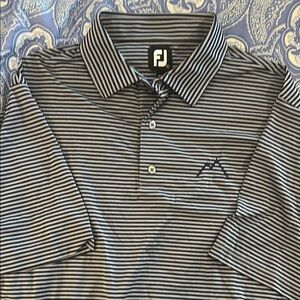FootJoy Men's Striped Navy/Grey Shirt